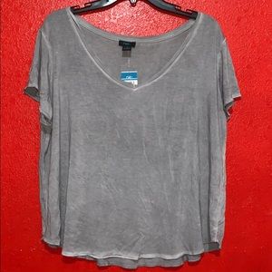 Rue21 Gray Distressed Crop